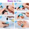 Electric Drill, 74Pcs Hand Drill with 3-Jaw Clamp-Applicable to A Larger Drilling Range (0-3mm), Keychain Making Kit, Jewelry Making Kit, Grip Nose Pliers, Jewelry tools, for Resin